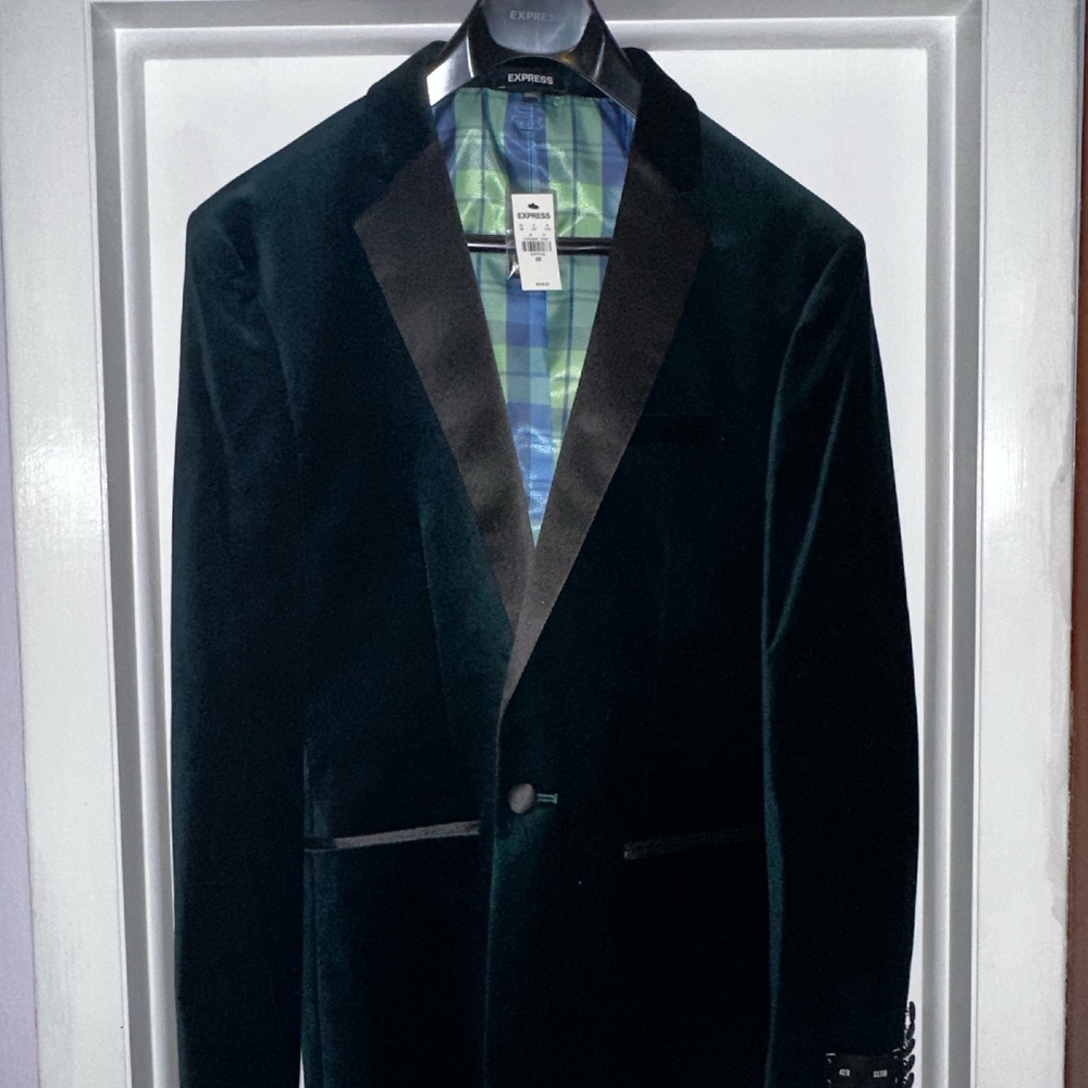 COPY - Green Velvet Tux Jacket